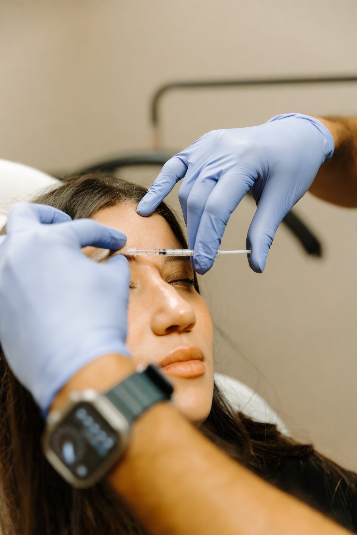 Wrinkle relaxer injection at Serene Med Spa